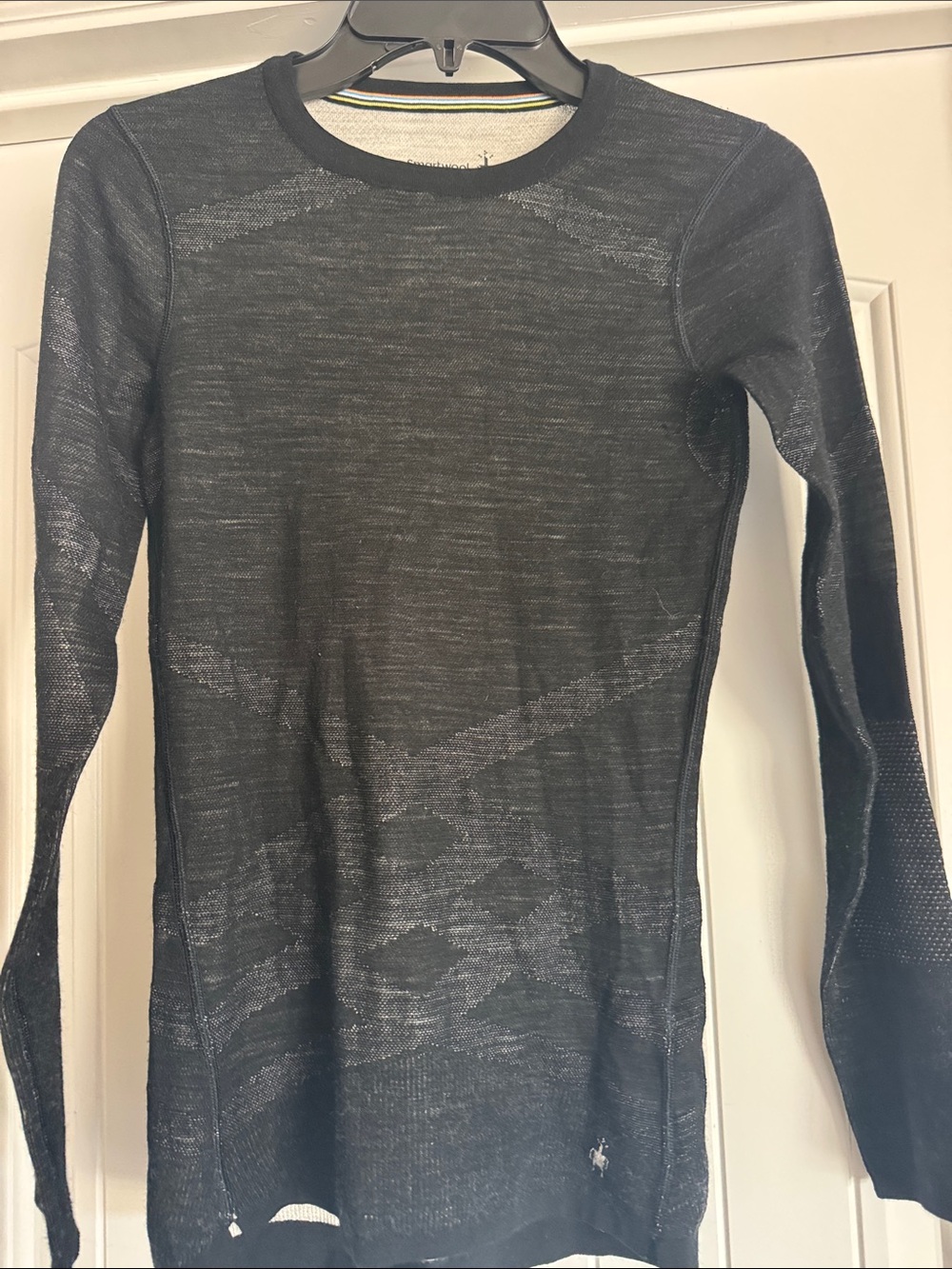 Smartwool Women's Black Crew Neck Lightweight Merino Top